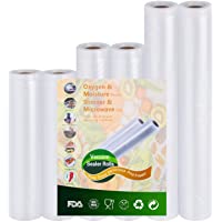 Vacío-Rollos para almacenaje-Alimentos Sous-Vide Cocina aprobación - 6 rolls 15x300cm y 20x300cm y 28x300cm de la FDA y…